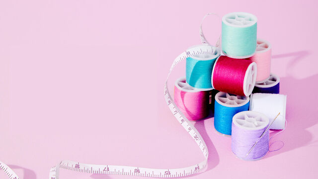 Thread spools and measuring tape